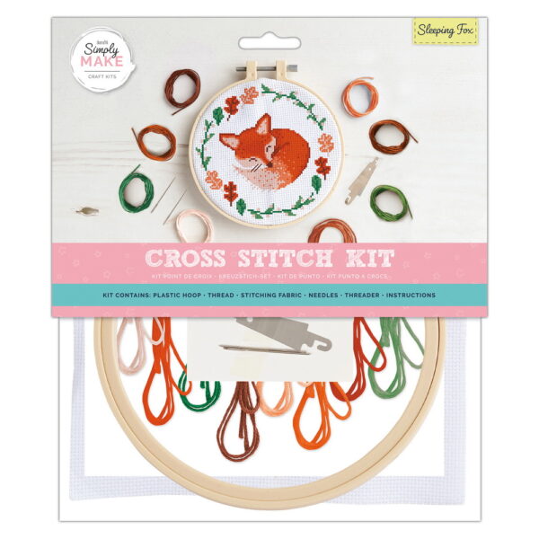 Cross Stitch Kit Sleeping Fox